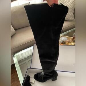 Stuart Weitzman velour over the knee boots